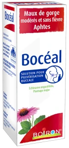 Boiron Boceal, solution pour pulvérisation buccale contre les maux de gorge et aphtes, flacon 20ml