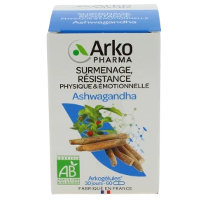 Arkogélules Ashwagandha Bio gélules boîte de 60