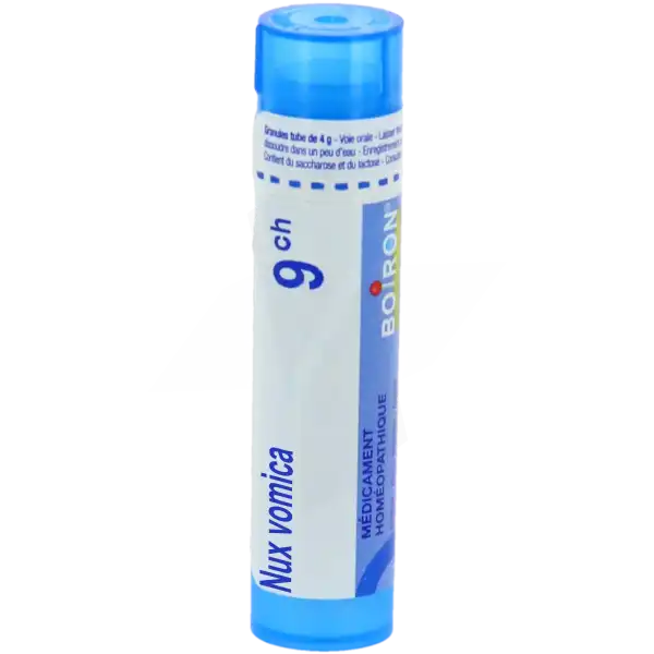 Tube Nux Vomica 9CH granules Boiron – homéopathie digestion