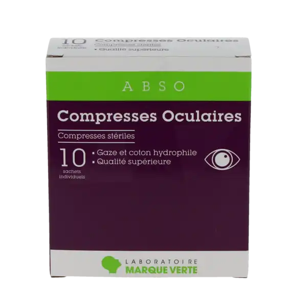 Boîte de compresses oculaires stériles Santé Verte Abso